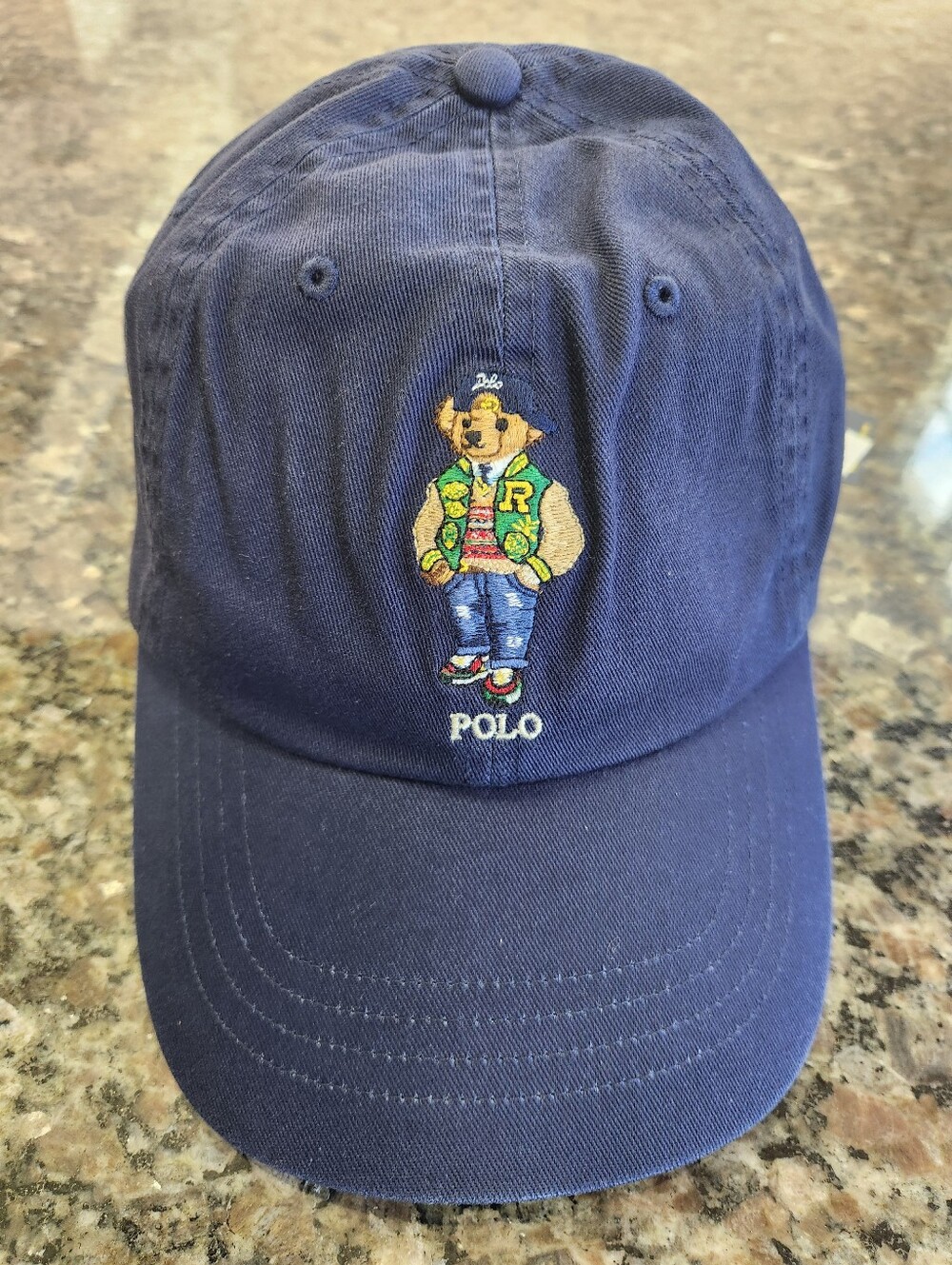 Polo by Ralph Lauren Navy Embroidered Logo Cap